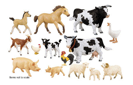 Cheap Animal Play Sets - SAFARI SF-280329 FARM ANIMAL SET