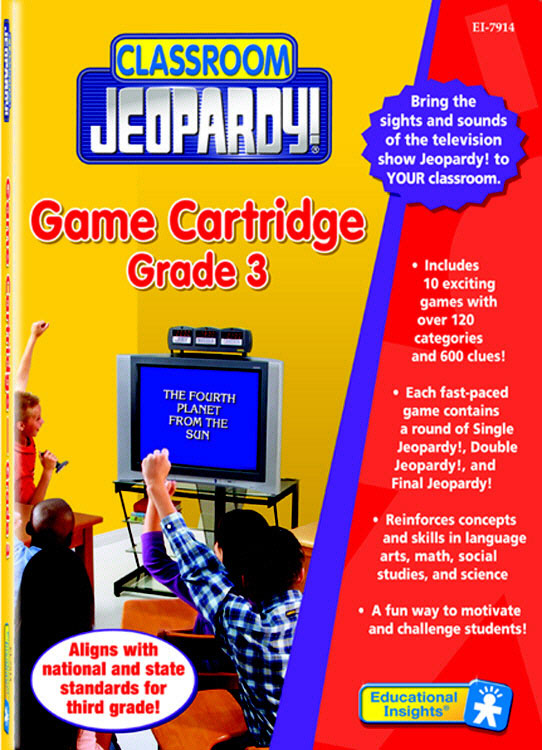 Educational Puzzles - EDUCATIONAL INSIGHTS EI-7990 CLASSROOM JEOPARDY GAME CARTRIDGES-GRADE 5 PART TWO CARTRIDGE