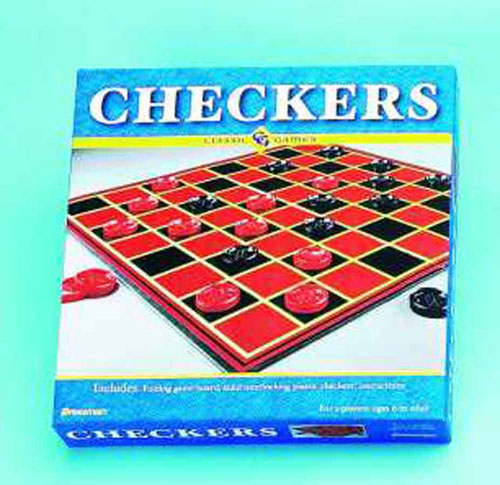 Board Games Checkers - PRESSMAN TOYS PRE201212 CHECKERS INCLUDES CHECKERS And BOARD