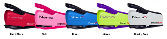 Paper Pro Inc Ppr1811 Paperpro Nano Miniature Stapler Gray