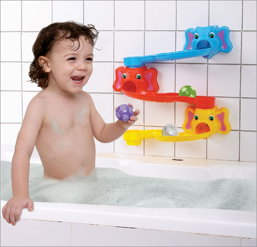 505801 Rolliphant Slides Baby Bath Toy