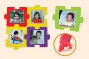 Puzzle Frames - EduShape 601307 PUZZLE PICTURE FRAMES - SET OF 6