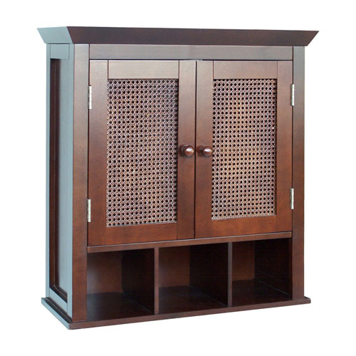 TWO DOOR BATHROOM WALL CABINET WITH BOTTOM SHELF