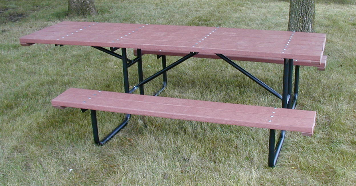 Spt8-h1 8ft Top -overhang With 1 6ft End Bench In Redwood