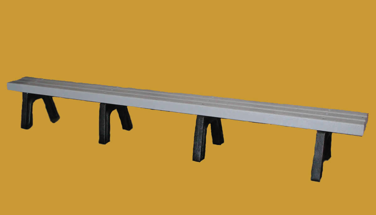 Sb12 12ft Player Bench In Grey - No Back