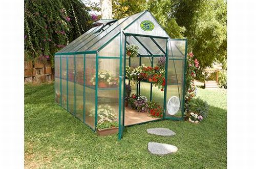 EasyGrow EG45612EASYGROW Greenhouse with full Shelving System 8x12 Double Doors