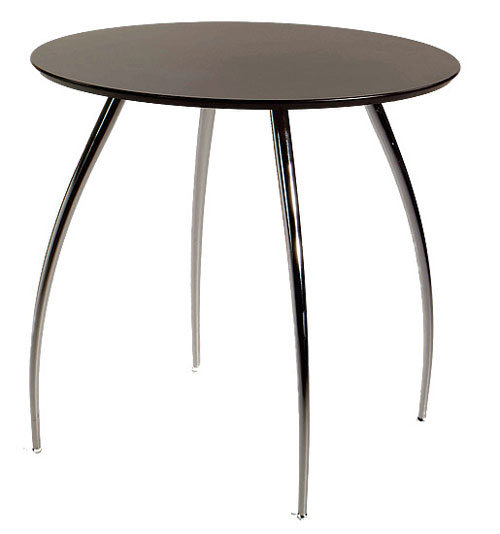 Bistro Table - Euro Style 01846 Bistro Table Wenge/Chrome