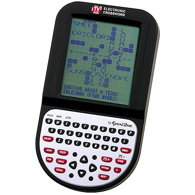Electronic Crossword Puzzles - Excalibur Electronics TV30 TV Guide Electronic Crossword Puzzle