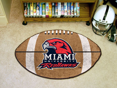 University Of Miami Football - FanMats Miami University-Ohio Football Mat F0000092