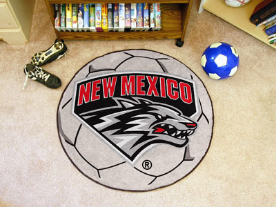 Mexico Soccer - FanMats University Of New Mexico Soccer Ball Mat F0001471