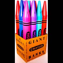 200bdb 36 Inch Giant Crayon Bank - Blue