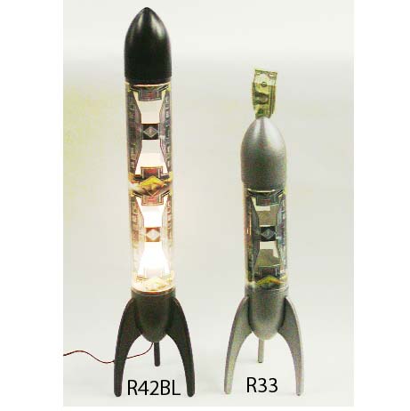 Fantazia R42BK 42 Rocket Ship Coin Bank Black