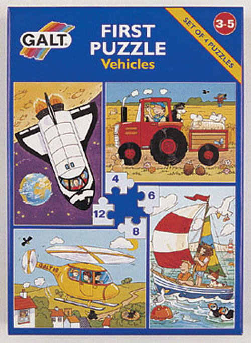 Puzzles - Galt First Puzzle Vehicles A0971L
