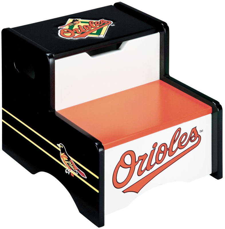 Guidecraft G11206 Baltimore Orioles Storage Step-Up Stool