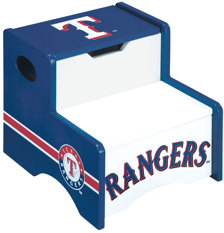 Guidecraft G11207 Texas Rangers Storage Step-Up Stool