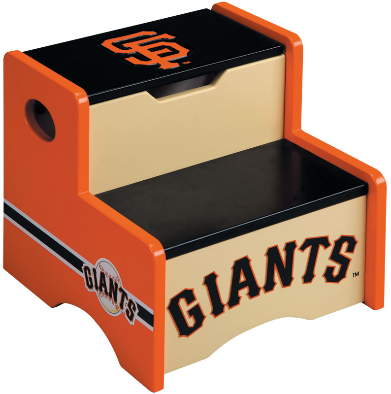 Guidecraft G11221 San Francisco Giants Storage Step-Up Stool