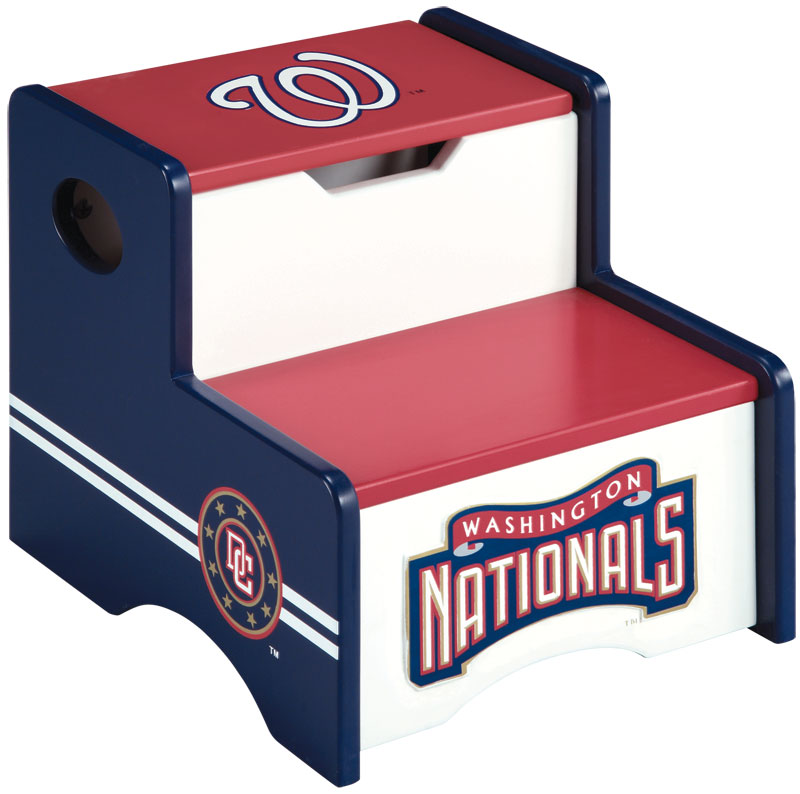 Guidecraft G11224 Washington Nationals Storage Step-Up Stool