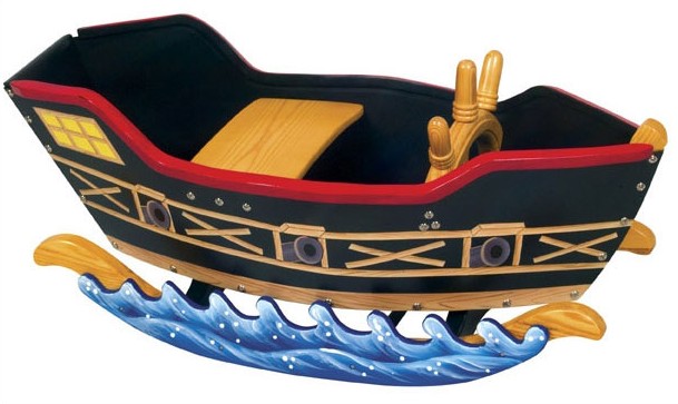 Guidecraft G51101 Retro Rocker Pirate Ship