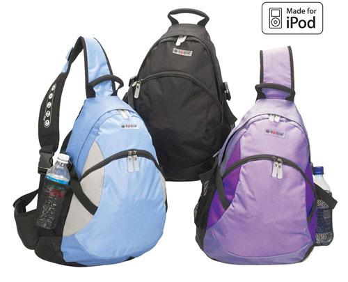Good Hope Bags 5242PURP The Psycho iPod Ready Backpack Sling - Purple