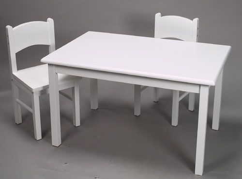 Giftmark 1406W Childrens Table  Chair Set White