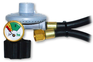 GasWatch TVL 203 LP Gas Regulator Hose Assembly with 100 Percent Emergency Shutoff