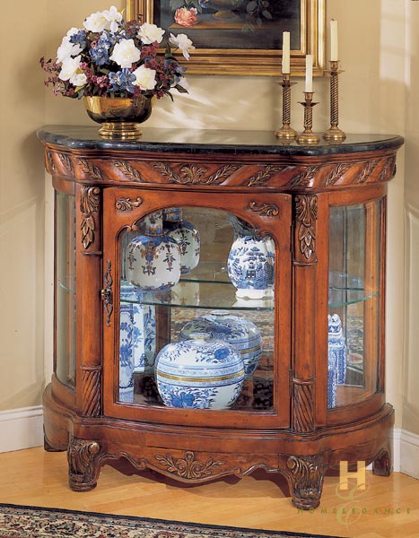 Home Elegance 908-12 Marble Topped Console Curio