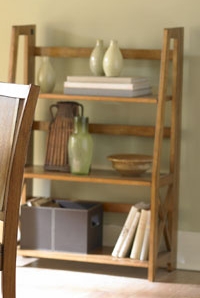 Home Elegance 481AK-11 OAK FOLDING BOOKCASE