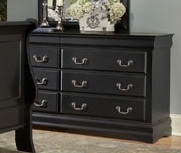 Home Elegance 599BK-5 BLACK DRESSER by Home Elegance