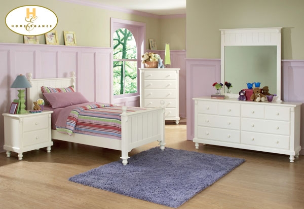 Twin Bed - Home Elegance 875TW-1 4 PCS 4 PCS