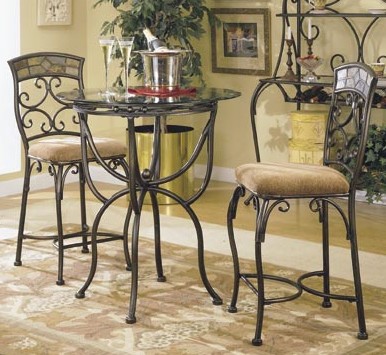 Home Elegance 646-32-3 Counter Height Pub Table Set