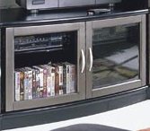 Wall Units Contemporary - Home Elegance 8097-THome Elegance 8097-T Contemporary Wall Unit Entertainment Center TV Cart