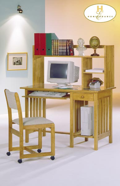 Oak Computer Desk - Home Elegance 698A Computer Desk Center Oak