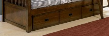 Storage Bed - Home Elegance 9751-T Mission Style Bunk Bed Storage