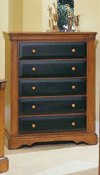 Home Elegance B22-9 Cherry/Black Chest