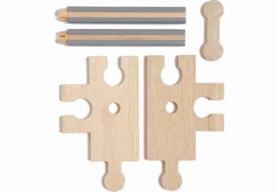 Le Toy Van TV523 Edix The Medieval Village - Pack 3 Way Tracks/Posts
