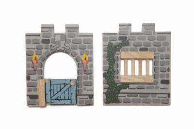 Le Toy Van TV528 Edix The Medieval Village - Pack Building Walls A