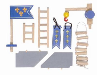 Le Toy Van TV573 Edix The Medieval Village - Castle Accessories Blue