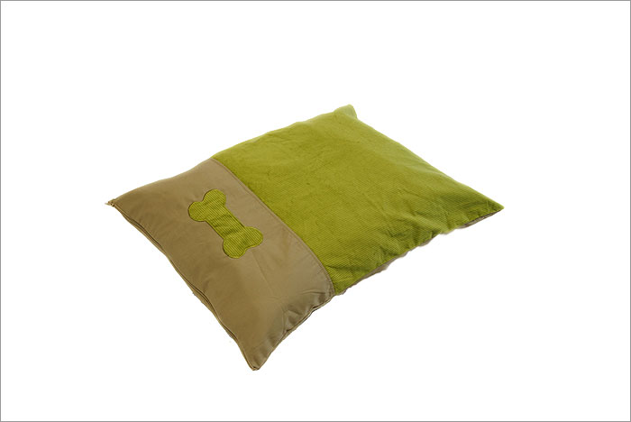 Pet Beds - Happy Tails 65120 Bone-Us Corduroy Pet Bed Lime