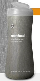 METHOD 00058-8 STAINLESS STEEL WIPE Case of 6 by METHOD