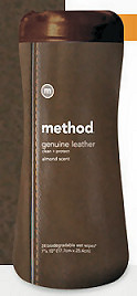 METHOD 00060-1 LEATHER WIPES Case of 6 by METHOD