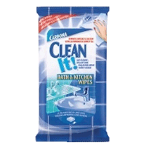 Click here to buy Carbona 344 Clean It Bath and Kitchen Wipes - Pack... by CARBONA PROD.