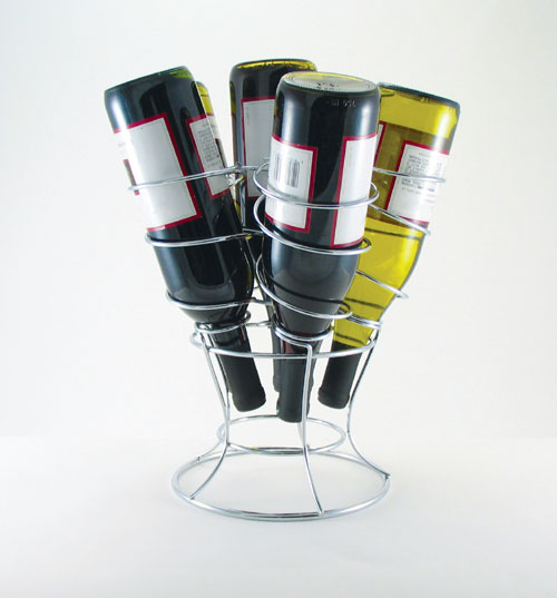 METRO 1796 WINE RACK 6 BOTTLE CHROME BULK