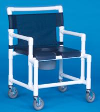 Scc750 Os N-shower Chair Commode With Deluxe Soft Seat