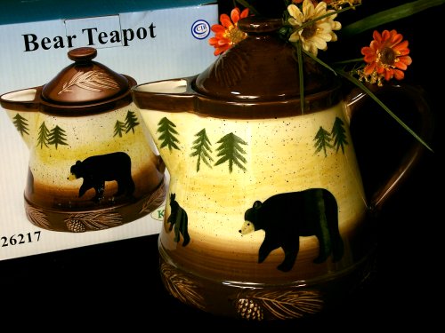 Silhouette Bear Teapot