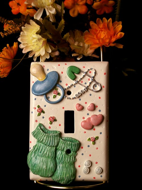 Light Switch Cover Single - Baby