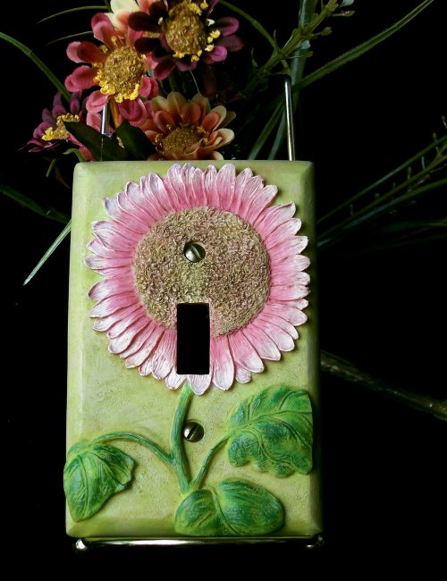 Light Switch Pink Flower