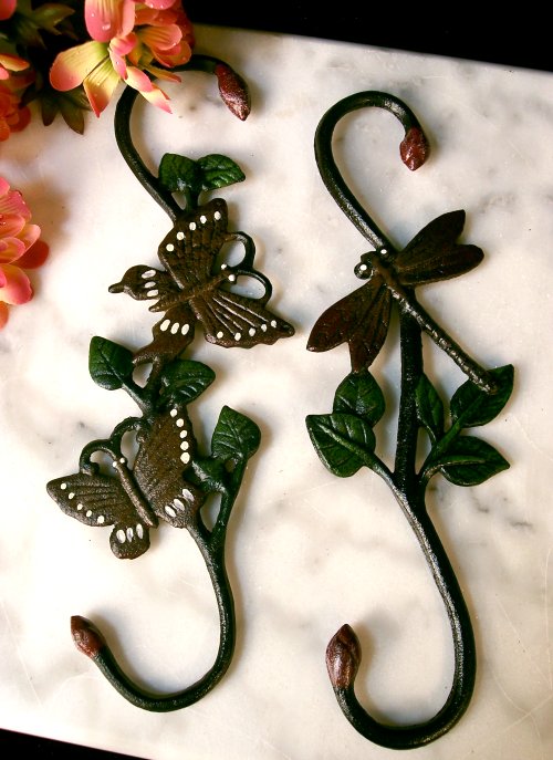Cast Iron Butterfly and Dragonfly Plant Hanger