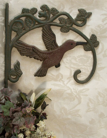 Cast Iron Hummingbird Plant Hanger  Set of 2