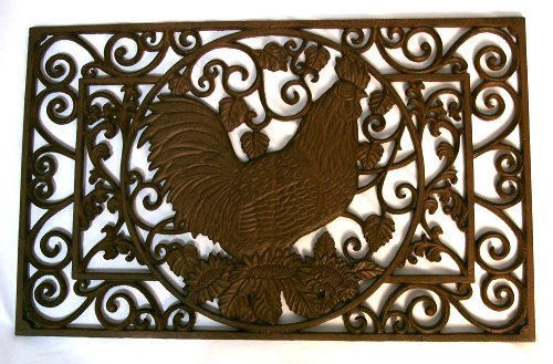 Cast Iron Rooster Floor Mat/Grate