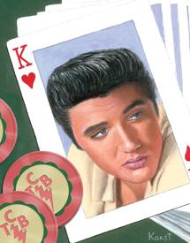 Tin Sign - Elvis - King of Hearts